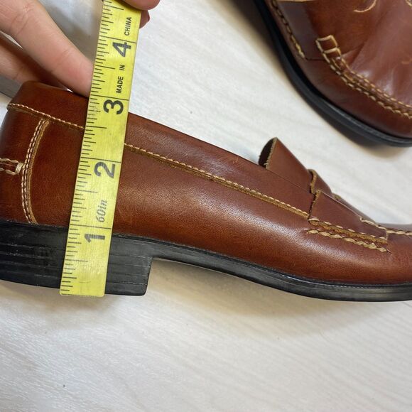 G.H. Bass Weejuns Clarad Penny Loafers Men\'s Size 8M Brown Leather Dress Shoes